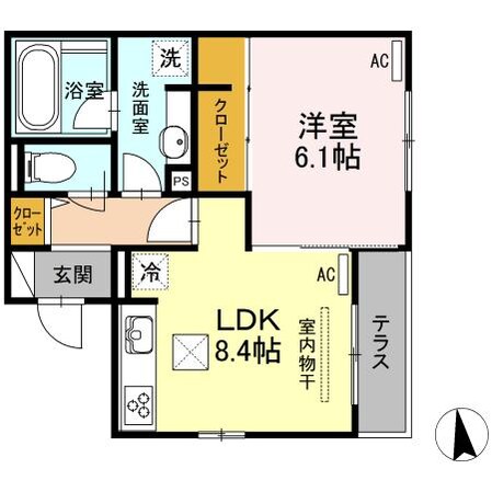 コンフォート三之丸の物件間取画像